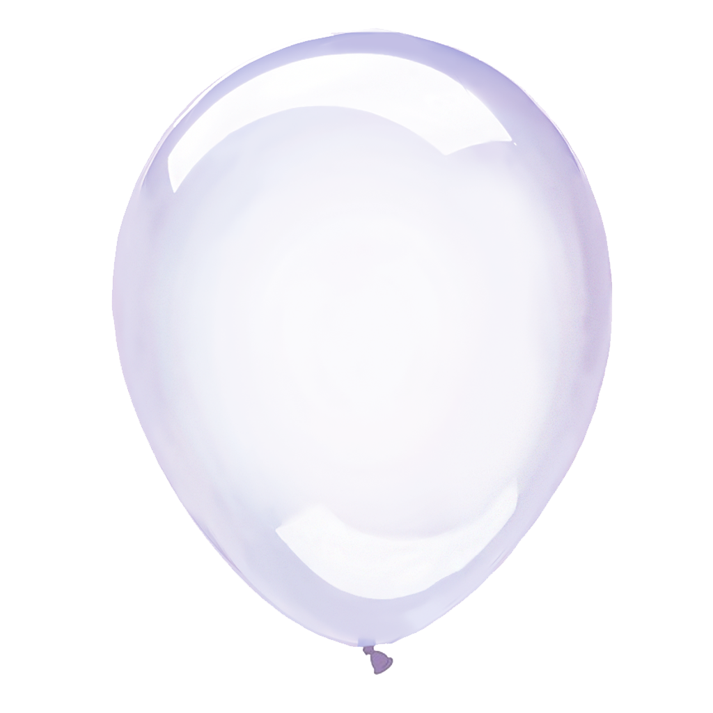 Balon fioletowy transparentny 10cali 12szt