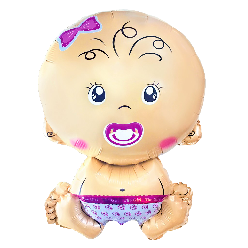 Balon foliowy bobas dziewczynka 74cm x 49cm