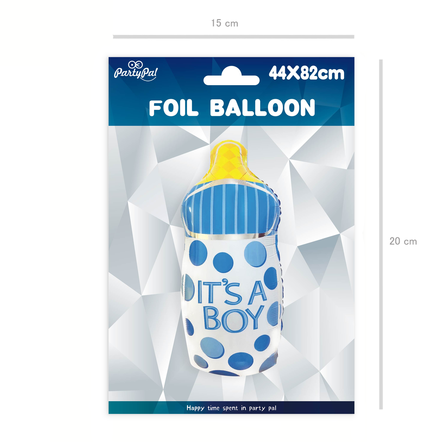 Balon foliowy butelka It's a boy 44 x 82cm