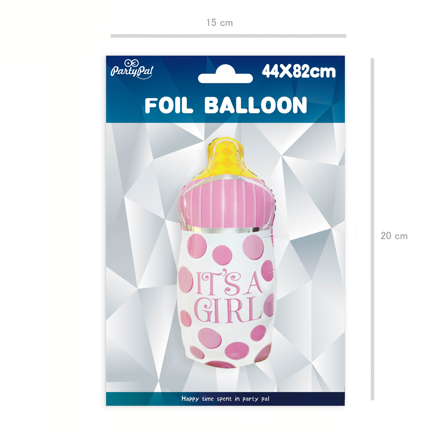 Balon foliowy butelka It's a girl 44 x 82cm
