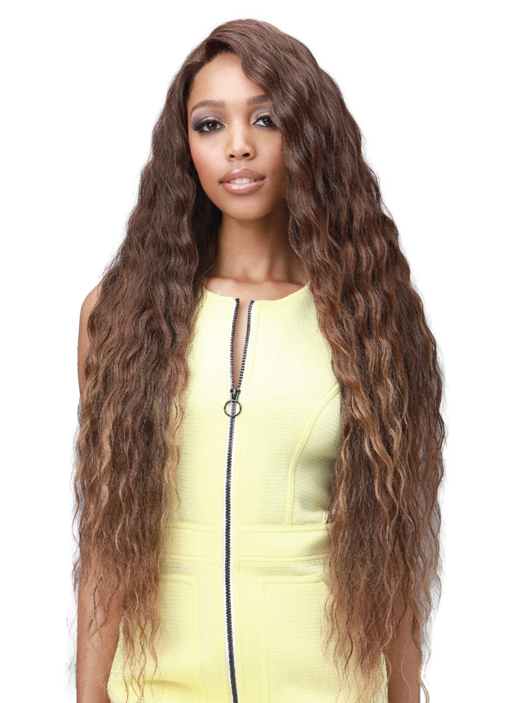 Bobbi Boss Human Hair Blend 13X7 Glueless Frontal Lace Wig MBLF001 ALIVIA
