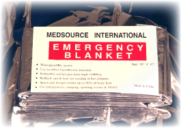 MTR Mylar Emergency Space Blanket