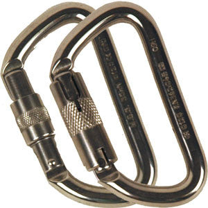 Stainless Steel Offset D Carabiner
