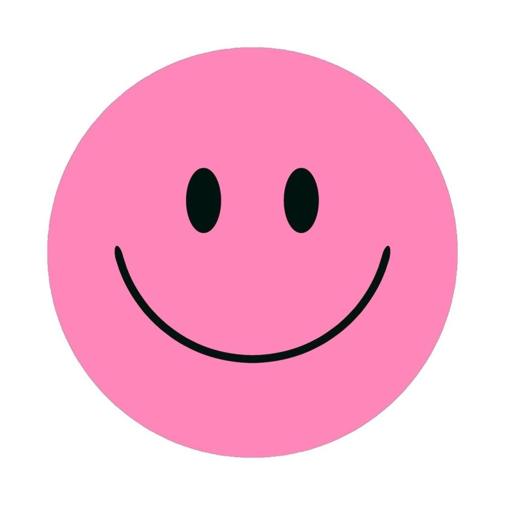 Acrylic Mountable Smilies! - 7x7 inch / Light Pink - Acrylic Print