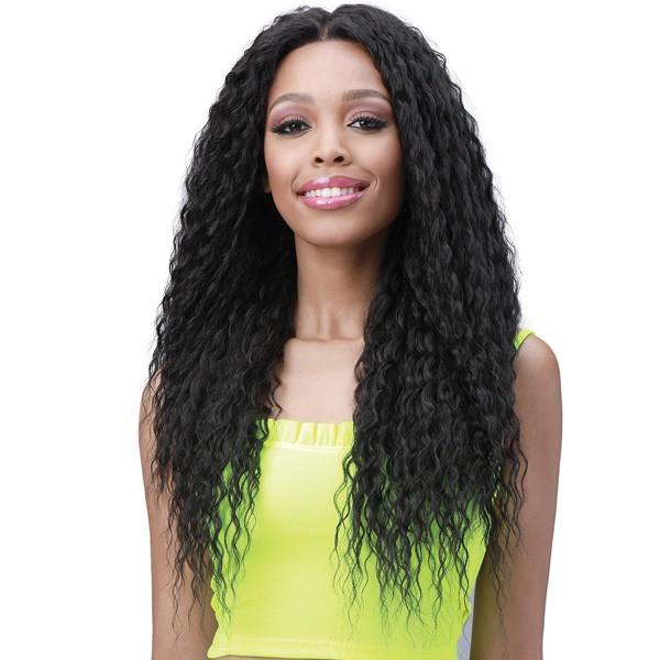 Bobbi Boss Human Hair Blend 13X6 Frontal Lace Wig MOGLWJE26 JERRY CURL 26