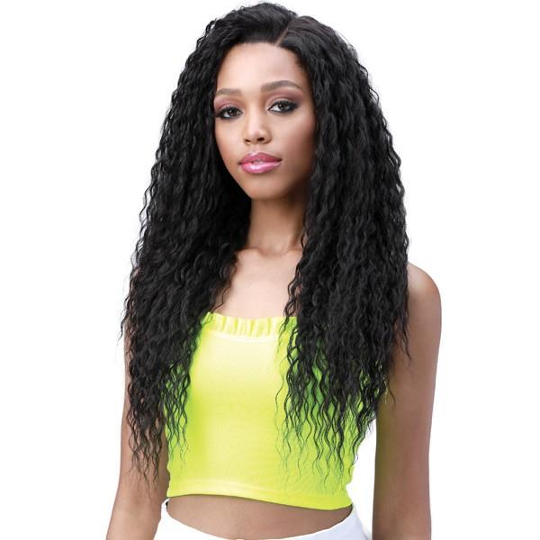 Bobbi Boss Human Hair Blend 13X6 Frontal Lace Wig MOGLWJE26 JERRY CURL 26