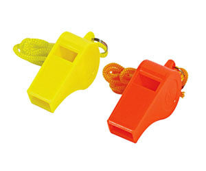 Plastic Whistle With Lanyard
