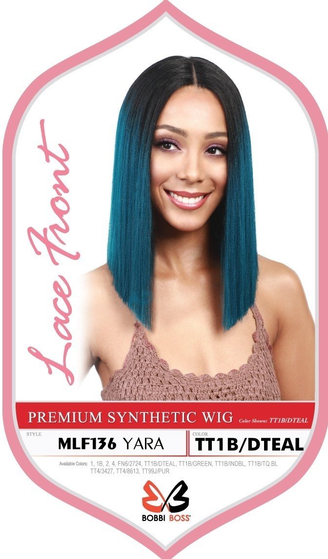 Bobbi Boss Human Hair Blend 13X6 Frontal Lace Wig MOGLWJE26 JERRY CURL 26