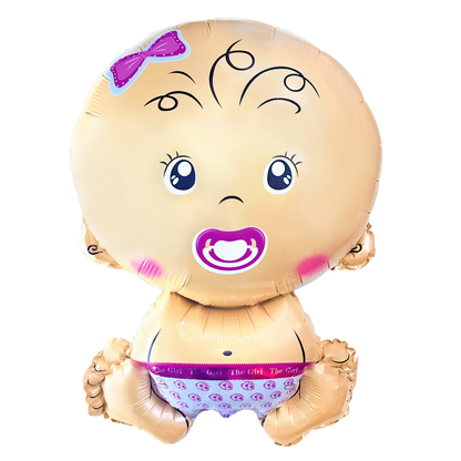 Balon foliowy bobas dziewczynka 74cm x 49cm