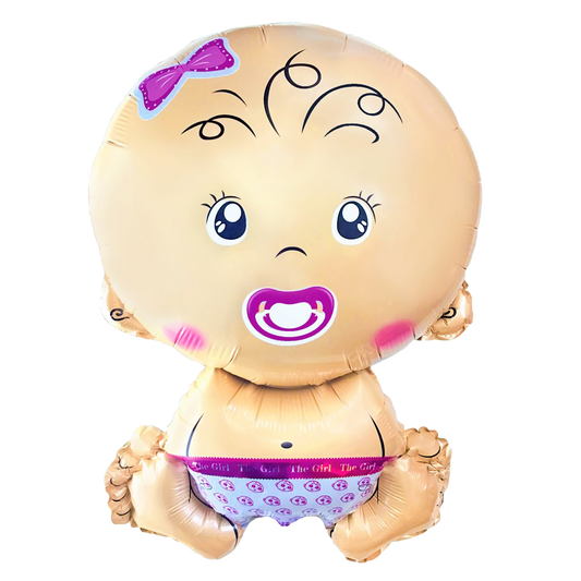 Balon foliowy bobas dziewczynka 74cm x 49cm
