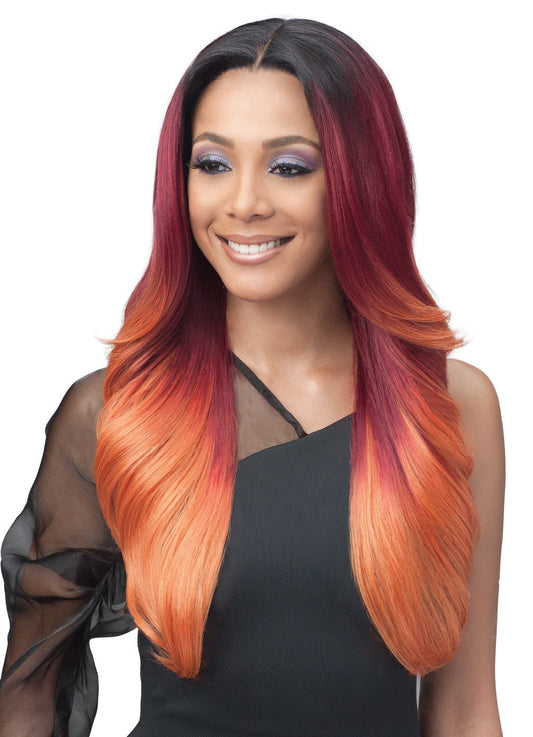 Bobbi Boss Human Hair Blend 13X7 Glueless Frontal Lace Wig MBLF001 ALIVIA