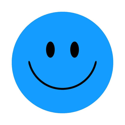 Acrylic Mountable Smilies! - 7x7 inch / Blue