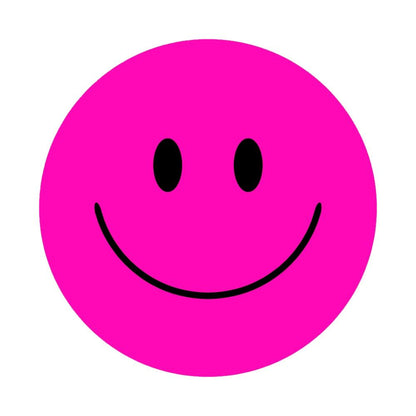 Acrylic Mountable Smilies! - 7x7 inch / Hot Pink