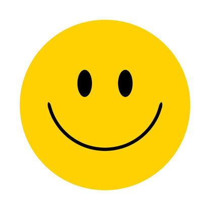 Acrylic Mountable Smilies! - 7x7 inch / Yellow