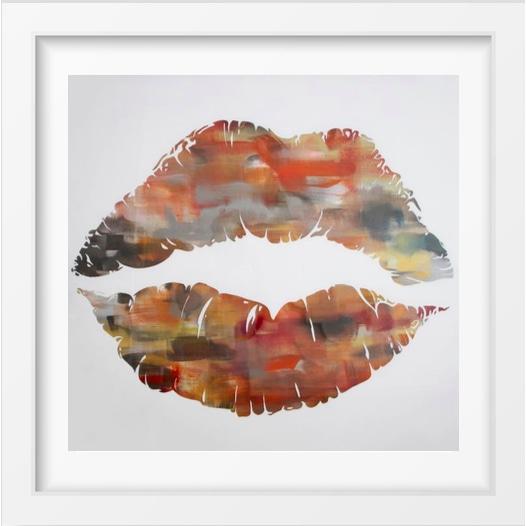 #Kiss - 14x14 / White Frame / Buy - Limited Edition Print