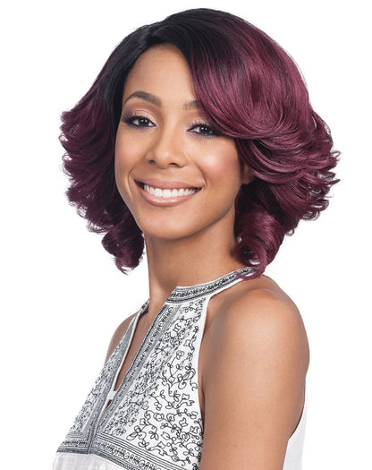 Bobbi Boss Human Hair 5" Deep Part Lace Front Wig MHLF900 BINARA